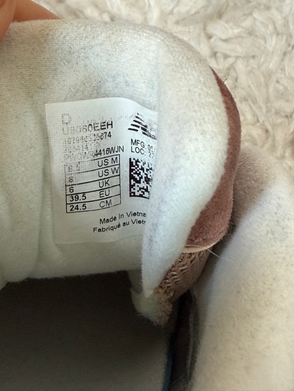 New Balance 960 Sparrow flat taupe vintage rose pink sneakers women’s size 8 - Picture 10 of 10